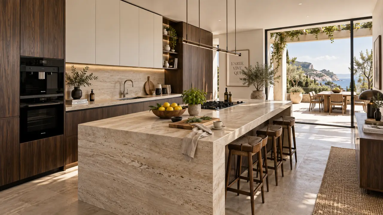 La cuisine haut de gamme italienne associe design, sur-mesure et usages quotidiens