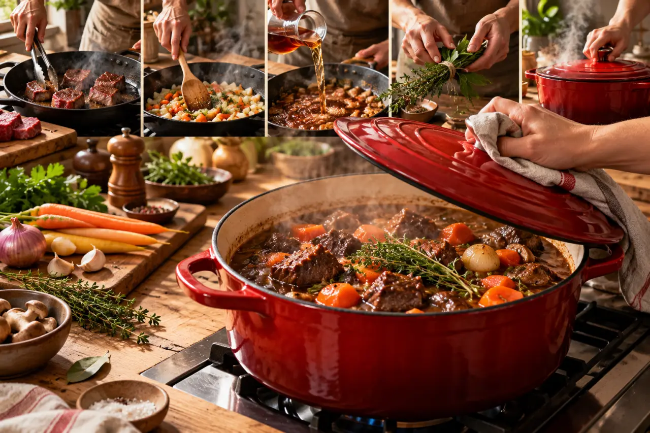 Les plats mijotés en cocotte gagnent en profondeur avec 5 gestes précis