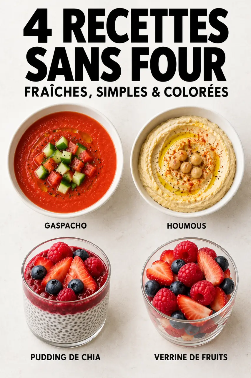 75 recettes sans four : recettes froides et desserts sans cuisson
