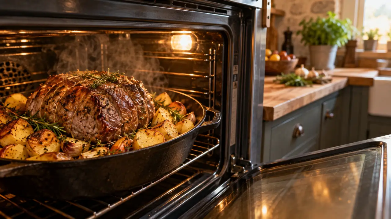 Rôti de bœuf au four : 12, 15 ou 20 minutes par 500 g selon la cuisson